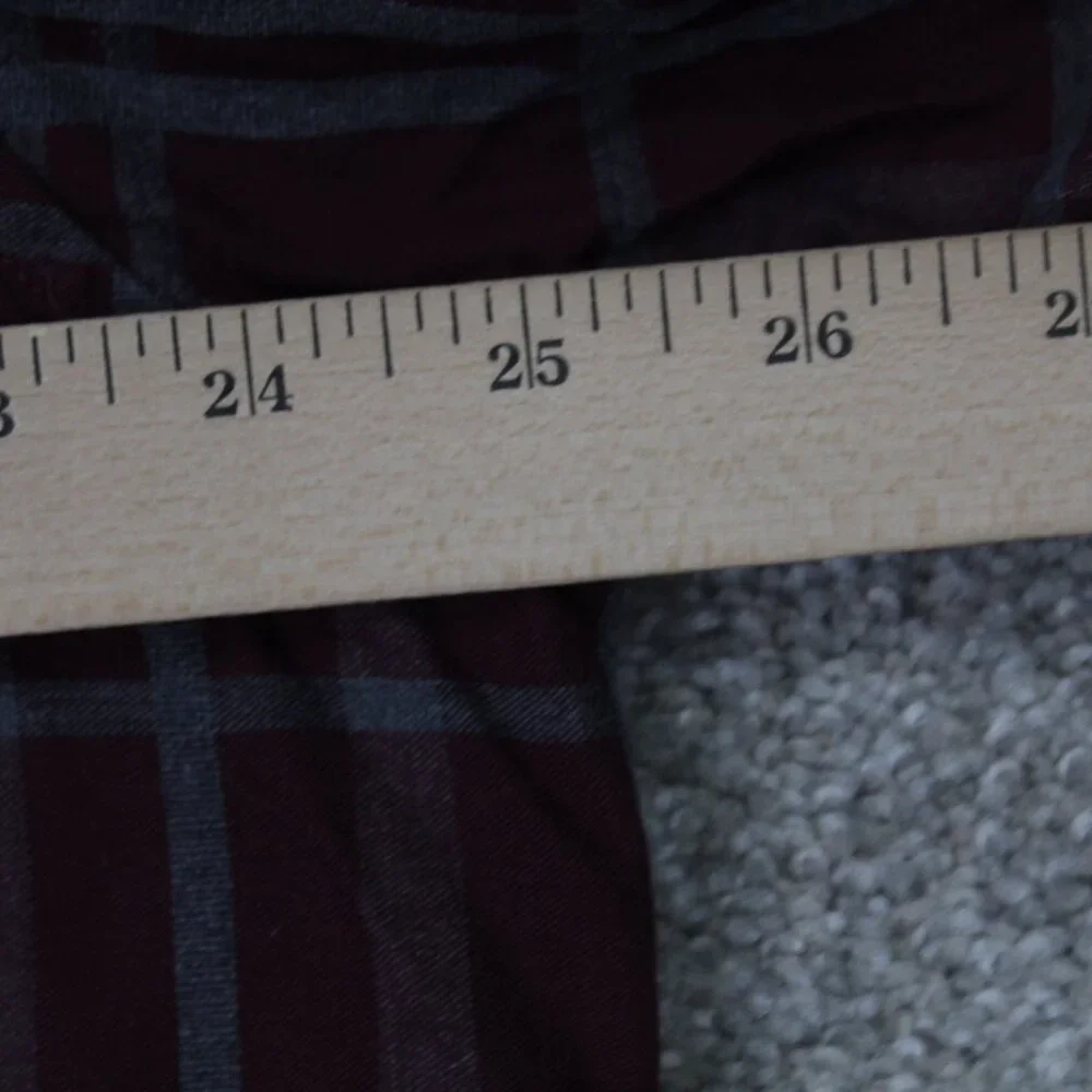 Banana Republic Luxe Flannel Shirt Adult XL Red Camden Fit‎ Cotton L/S Button Up